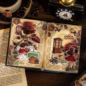 2 Hojas/paquete de Pegatinas con Diseño de Cuento de Hadas en Estilo Vintage, Materiales para Manualidades, Decoración de Tarjetas y Cuadernos, <span class=keywords><strong>Arte</strong></span> de <span class=keywords><strong>Collage</strong></span> - Product Image 4