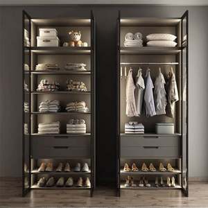 Vente directe d'usine en Chine, armoire de chambre à coucher, design moderne, armoires à portes en verre personnalisées, placard - Product Image 2