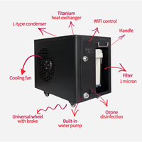 Ozone UV 0.5HP 1HP 1.5HP Plunge Tub Chiller Pompe à eau intégrée Filer Bain de glace Refroidisseur d'eau Glace Refroidisseur d'eau