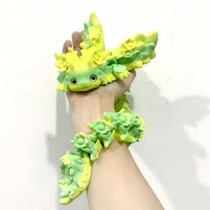 Ornement de bureau Salamandre Dragon imprimé en 3D, figurine d'action, animaux imprimés en 3D, artisanat pour la maison et le bureau, personnages imprimés, cadeau de Noël - Product Image 3