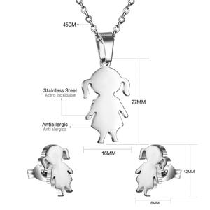 Fashion <b>Kids</b> <b>Jewelry</b> Set Cartoon <b>Jewelry</b> Type Trendy Cute Girls Women Earrings and Pendant Statement Gold <b>Jewelry</b> Sets - Product Image 6