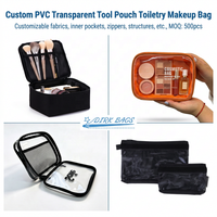 Pochettes de rangement transparentes en PVC à fermeture éclair pour documents, format A4 A5, plusieurs tailles, avec logo OEM ODM, pour papeterie