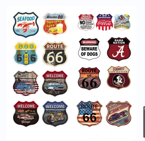 Letrero Metálico Retro de Bar, Estilo Industrial Vintage, Letrero Metálico de la Carretera 66 para la Cueva del Hombre - Product Image 4