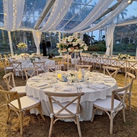 Grande tente de réception de mariage en plein air avec toit transparent pour les événements à vendre