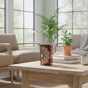 Premium Solid Wood Cremation Urn <b>Box</b> with Elegant Floral Carving <b>Memorial</b> Ashes Urn for Adults Uses By Exporters - Product Image 3