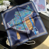 Foulard carré en mousseline personnalisé en gros à faible MOQ, foulards populaires pour cadeaux souvenirs de mariage, mouchoirs en soie haut de gamme personnalisés