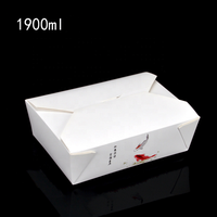 Hoge Kwaliteit Logo Gedrukt Custom Rechthoek Papier Voedsel Takeaway Dozen Voor Lunch Sushi Verpakking En Te Gaan Papier Afhalen Container