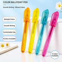 Stylo bille transparent avec capuchon en forme de baril, personnalisable avec logo, pour cadeaux promotionnels