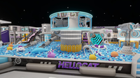 3000 ㎡   Parc d'attractions et de sports futuriste en intérieur, labyrinthe, aire de jeux pour enfants au Vietnam par Hello Cat