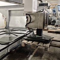 Nueva Máquina de Corte de Piedra CNC de 5 Ejes Hualong Stone Machinery, Herramienta Eléctrica para Perforación, Fresado y Grabado de Núcleos de Rodamientos