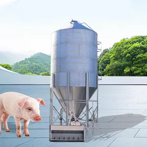 工厂价格玉米谷物家禽饲料仓小筒仓运输小麦筒仓容量20吨家禽饲料颗粒谷物筒仓 - Product Image 2