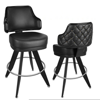 Chaise de Bar de Table de Poker de Casino commercial Base en acier moderne pivotante haute boîte de nuit tabouret de Bar de Casino comptoir de Bistro maison Bar centre commercial