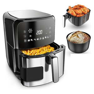 Caliente llegada de grado alimenticio profesional sin aceite Airfryers eléctrico de vidrio profundo freidoras de aire 5L 4.5L - Product Image 5