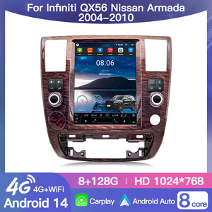 หน้าจอวิทยุติดรถยนต์ Android 15 Carplay สำหรับ Infiniti QX56 Nissan Armada ปี 2004-2010 พร้อมระบบนำทาง GPS และเครื่องเล่นมัลติมีเดีย - Product Image 2