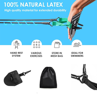 Cinturón de entrenamiento de natación para lecciones de natación mejoradas Banda elástica de fitness para resistencia de entrenamiento de fuerza