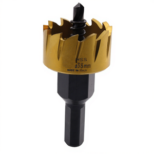 Hss Hole Saw Blade 38 Mm Titanium Coated For Wood Metal Drilling - Product Image 2