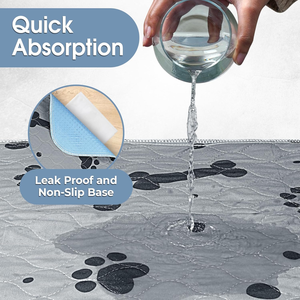 كلب قط قابل للغسل فائق الامتصاص ، جرو قابل لإعادة الاستخدام للتدريب على النونية ، حصيرة حفاضات للحيوانات الأليفة صحية ومقاومة للتسرب - Product Image 4