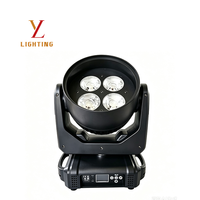 Projecteur LED mobile 4*50W avec zoom, 220W, température de couleur 6000-6500K, IP12, pour scène, mariage, théâtre, éclairage de surface