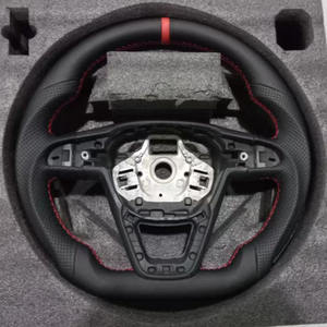 Volant de voiture en fibre de carbone forgé sur mesure avec LED, adapté à SEAT <span class=keywords><strong>Cupra</strong></span> 2013-2019, volant personnalisé - Product Image 1