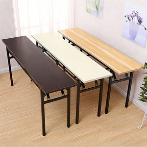 <span class=keywords><strong>Mesa</strong></span> de Conferencia Plegable Moderna, Lujosa y Duradera, <span class=keywords><strong>Mesa</strong></span> de Entrenamiento Multifuncional con Marco de Madera, Escritorio Plegable Portátil para Sala de Reuniones - Product Image 2