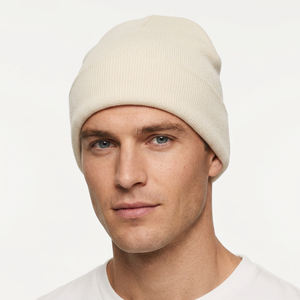 Unisex Solid Color Acrylic <b>Beanie</b> Hat for Adults Casual Winter Wear 56-58CM Computer Knitted Warm Breathable & <b>Waterproof</b> Cap - Product Image 3