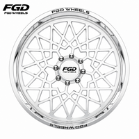 Jantes forgées en alliage sur mesure de 22, 24, 26, 28 pouces à profil profond et motif multi-écrous 8x170 8x180 pour le tuning de pick-up tout-terrain