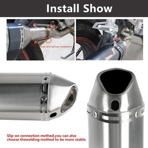 Silencieux universel amovible ZCLH pour moto 1,5-2 pouces avec <span class=keywords><strong>DB</strong></span> <span class=keywords><strong>Killer</strong></span> pour moto de route/sportive (38-51 mm) - Product Image 5