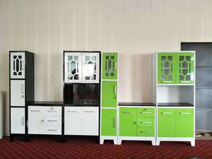 Meuble de <span class=keywords><strong>cuisine</strong></span> moderne armoire de rangement en métal armoire de <span class=keywords><strong>cuisine</strong></span> escritère chiffonier en acier - Product Image 2