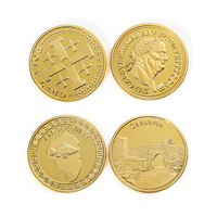 Monedas Personalizadas Promocionales Baratas, Monedas Antiguas de Oro con Logotipo en Relieve 3D de Doble Cara, Monedas de Espejo Brillantes Chapadas en Oro de Alta Calidad