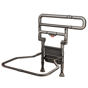 Iron Frame Folding Portable Side Bed Bumper Guard Rail Hospital Bedside Assist Side Rails for Bed - Product Image 2