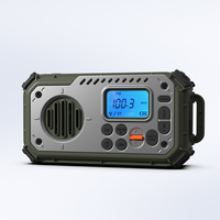 Noodzonne-energie handdynamo AM/FM radio met zaklamp, telefoonoplader, luidspreker