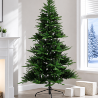 Arbre de Noël artificiel en cèdre de haute qualité MaoSheng, PE+PVC, blanc neige, hauteur 150-240 cm, vente en gros, personnalisation possible