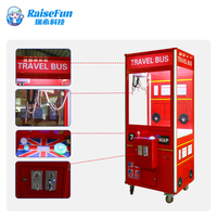 Machine de jeu de grue d'intérieur MuchFun Commercial TravelBus, à monnayeur, pour peluches et jouets, jeu d'arcade pour fêtes