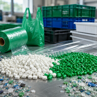Granulés absorbants l'humidité en plastique recyclé de qualité film soufflé pour le moulage par injection