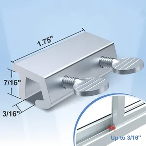Verstelbare Schuif Raam Deursloten Aluminium 12 Pcs Schroefdeur Stop Veiligheidssloten Voor Thuis