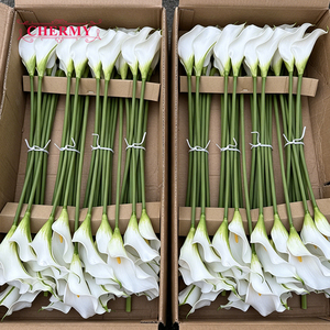 Lirios de Cala Artificiales de EVA de Gran Tamaño a Precio de Fábrica, Lirios de Cala de Tacto Real para Decoración de Centros de Mesa - Product Image 1