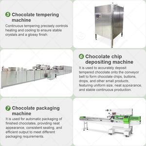 สายการผลิตช็อกโกแลตแบบเต็มชิปพร้อมเครื่องเติมช็อกโกแลตแบบหยดในตัว - Product Image 4