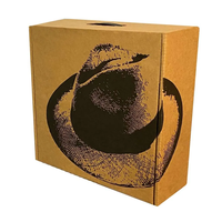 Papier d'impression couleur personnalisé, boîtes à chapeaux à bord Fedor, emballage de carte/cadeau personnalisé avec Logo