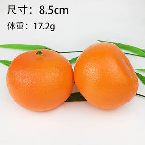 Modelo de Fruta Artificial Naranja para Exhibición en Vitrinas, Manualidades de Polifoam Verde y Amarillo para Decoración de Habitaciones y Fotografía, Adornos Decorativos - Product Image 6