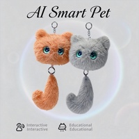 WLAN-Smart-KI-Interaktives Katzen-Plüschtier mit App-Steuerung, Musik und Lernfunktionen – Weicher Begleiter und Geschenk für Kinder