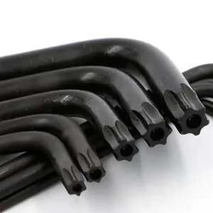 Clés Allen métriques réglables en acier au carbone de type L T6 T8 T10 T15 T20 T25 T30, oxyde noir - Product Image 1