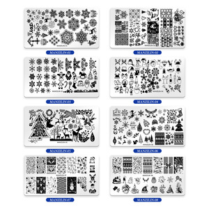 Plaques d'estampage d'ongles de <span class=keywords><strong>Noël</strong></span> motif de festival de flocon de neige plaques d'art d'<span class=keywords><strong>ongle</strong></span> modèles de pochoir d'impression d'<span class=keywords><strong>ongle</strong></span> - Product Image 6