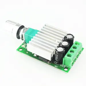 DC12V-30V Kontrol Kecepatan, Modul Papan Pengontrol Kecepatan PWM Motor 6V 12V 24V 30V 10A DC