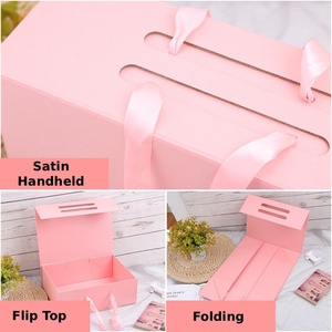Reusable <b>Pink</b> <b>Gift</b> Box Set Magnetic with Satin Fragrance Packaging <b>Boxes</b> <b>pink</b> Magnetic <b>Gift</b> Box Packaging - Product Image 4