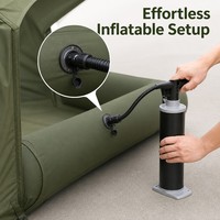 Tente de camping gonflable familiale pour l'extérieur, tissu Oxford, double couche, ouverture automatique rapide