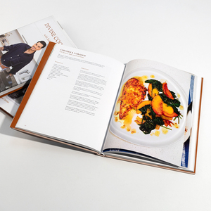 Libro personalizzato di alta qualità stampa con copertina rigida di colore pieno di carta e cartone stampa Gourmet ricetta del libro di cucina con la giacca di polvere - Product Image 3