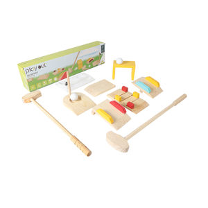 बच्चों सिमुलेशन गोल्फ आउटडोर अभिभावक बच्चे इंटरैक्टिव फिटनेस खेल खिलौने लकड़ी गोल्फ खिलौने अन्य आउटडोर खिलौने और संरचनाओं - Product Image 1