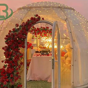 Mini Dôme Planétarium, Tente de Cinéma, Abri Solaire Extérieur, Dôme Géodésique Préfabriqué pour Événements, <span class=keywords><strong>Maison</strong></span> Bulle Préfabriquée - Product Image 1