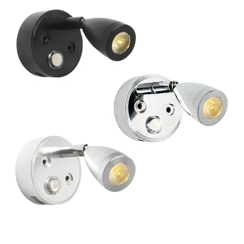 10V - 30V LED RV 스포트 라이트 독서 빛 USB 충전 포트, 보트 벽 Sconce 램프 트럭 요트 오두막 전등