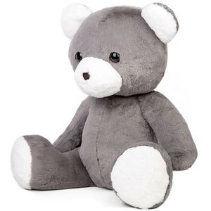 Oso de Peluche Gris, Juguete de Peluche Ultra Suave con Nariz y Patas Blancas, Seguro para Niños, <span class=keywords><strong>Regalo</strong></span> Unisex - Product Image 6
